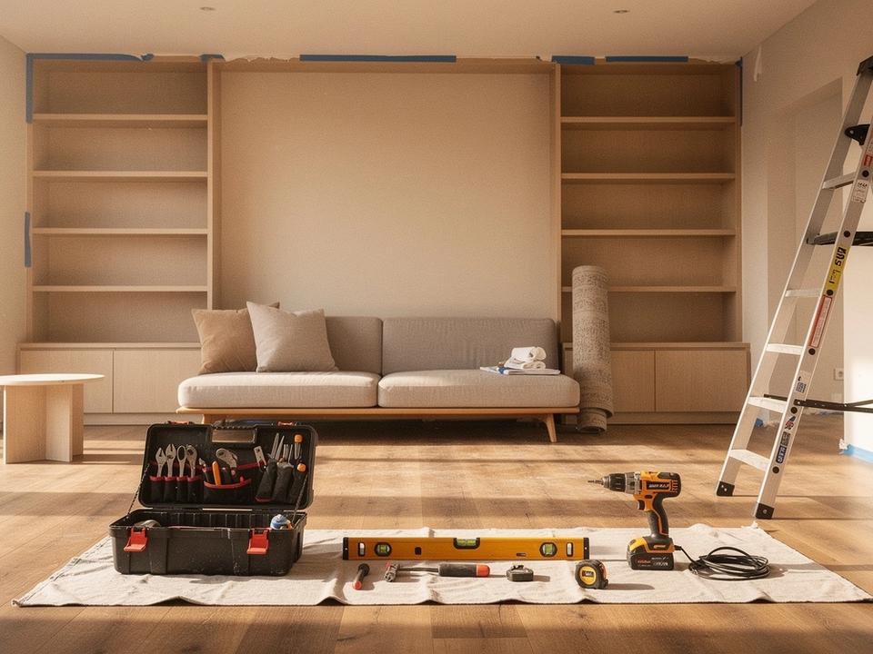 Renovation interior studio work in progress